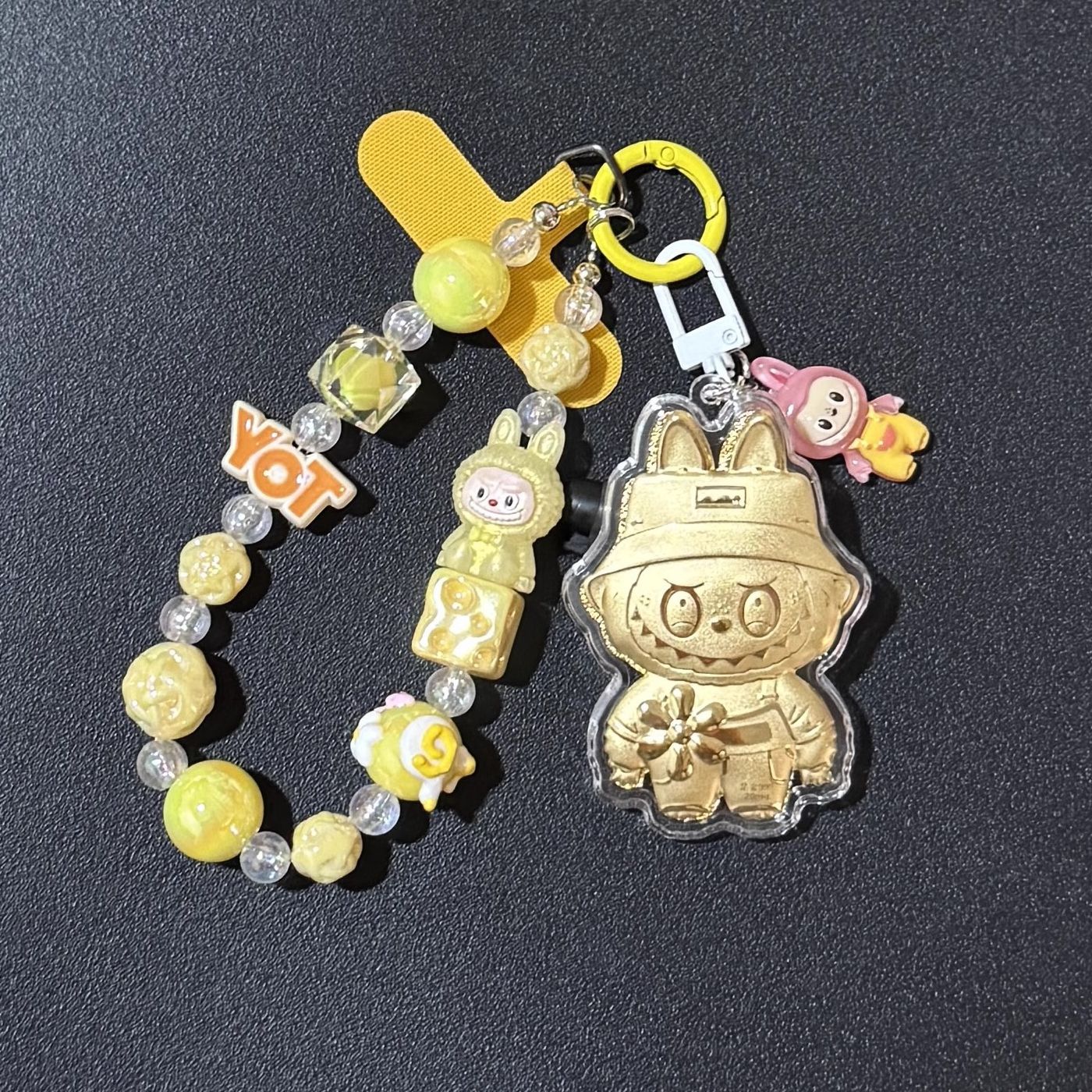 Gold Au999 Labubu Charms